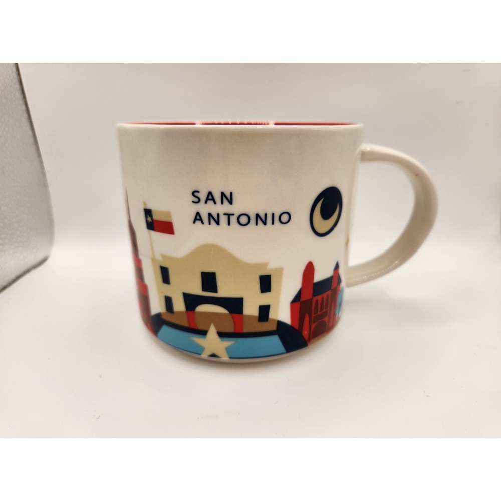Starbucks 2015 SAN ANTONIO Mug You Are Here Collection Coffee Tea Cup 14oz